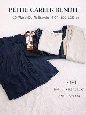 Petite Workwear Bundle 10pc Loft Ann Taylor Banana Republic 00 XS Career